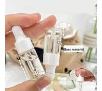 Shein Botella De Vidrio Con Gotero 1ml/2ml/3ml/4ml/5ml, Puede Verter Base De Maquillaje Líquida, Suero, Aceites Esenciales, Aromaterapia, Vidrio De Silicona