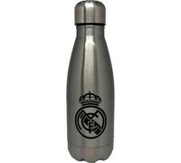 Shein Botella Plateada de Acero Capacidad Ideal 550 ml y Aislamiento Térmico - Botella Real Madrid Ligera, Tapa Hermética y Licencia Oficial del Real Madrid