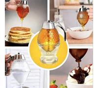 Shein Botella transparente y duradera para exprimir miel - para salsas, jarabes y mermeladas - ideal para cocinas domésticas y de restaurantes