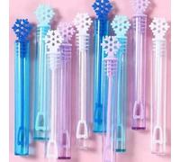 Shein Botella vacía de adorno con burbujas, diseño de muñeco de nieve, dinosaurio, animal, corona, lazo y varita como regalo para decoración de fiesta de bo