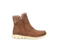 Shein Botín antideslizante Synergy - Lovely Collab, Botines plano para mujer, Zapatos tipo casual cierre cremallera - Modelo 167941 - Marron, Negro - Entreg