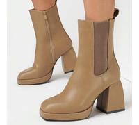 Shein Botines con plataforma y tacón, de moda y versátiles para ir y venir