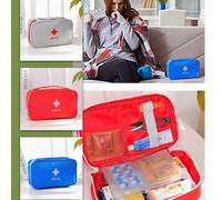 Shein Botiquín de primeros auxilios de gran capacidad de tela Oxford, bolsa de almacenamiento y transporte de emergencia portátil, bolsa médica manual para