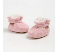 Shein Botitas para bebé, pantuflas cálidas y acogedoras para bebé, zapatos tipo calcetín que se quedan puestos, fáciles de poner, regalos para bebé, botas s