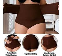 Shein Bragas moldeadoras de talle alto sin costuras con cierre delantero para mujer de talla grande, ropa interior modeladora que levanta el trasero, adelga