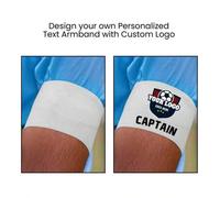 Shein Brazalete personalizable con texto personalizado, bucle elástico, para ciclismo, fútbol, deportes, eventos y caridad, insignia de capitán de equipo, p