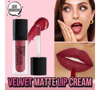 Shein Brillo de labios mate de terciopelo, de textura ligera y duradera, con alto nivel de pigmentación, suave y aterciopelada, con tonos mate de alta satur