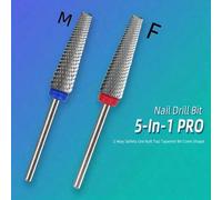Shein Broca de carburo de tungsteno extra larga de 24mm para taladro eléctrico, accesorio de taladro para manicura, herramienta de taladro para piel muerta,