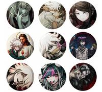 Shein Broche de 58mm del nuevo juego Pop con el personaje Kokichi Ouma Shuichi Saihara, insignia de cosplay para decorar bolsos, colección de fans y regalos