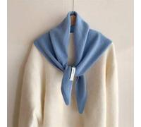 Shein Bufanda/chal triangular de punto para mujer, cálido cuello envolvente, pequeña bufanda versátil y multifuncional, para otoño/invierno con vestido