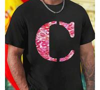 Shein C lipstick kiss marks camiseta para hombre moda casual cómoda transpirable juvenil estilo urbano regalo original descuento oferta especial