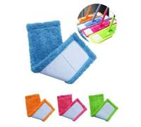 Shein Cabezal de mopa plana de felpa de coral de 12 cm * 40 cm, antiestático, sin pelusas, lavable, recambio universal para la limpieza de pisos del hogar