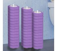 Shein Cabezal de repuesto para cepillo de inodoro de color lavanda. Viene con su propia solución de limpieza. Tírelo después de usarlo. Limpio e higiénico.