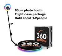 Shein Cabina de fotos Magic Mirror para iPad 360, cabina de selfies de alta calidad con pantalla verde trasera, cabina de fotos 360 para 4 personas, 115 cm