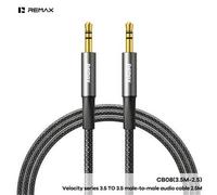 Shein Cable adaptador de audio REMAX CB08 que ofrece una conectividad de alta fidelidad de 3.5mm a 2.5mm para teléfonos, portátiles, tabletas, reproductores