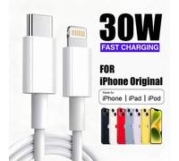 Shein Cable certificado MFi de 30W, cargador rápido con conector USB-C a Lightning para iPhone 14-8 Plus/iPad/PC Sync, regalo de Navidad/regalo para la fami