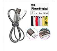 Shein Cable de carga rápida de 66W, certificado MFi, con trenzado de red, cable de datos de resorte de 1m, de USB-A a Lightning, cargador rápido para iPhone