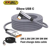 Shein Cable de carga tipo C NNBILI de 6A con carga rápida, de 1/1.5/2/3/5/8M de longitud, compatible con iPhone 15, 16, Pro Max, , , , OPPO, OnePlus, VR y c