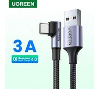 Shein Cable USB C de nailon UGREEN de 90 grados, cargador rápido compatible con Samsung Car Play Nan para carga rápida