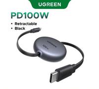 Shein Cable USB C retráctil UGREEN 100W Nexode, cable de carga tipo C compatible con iPhone 17/16/15, Pro/Air, Galaxy S25/S24/S23, Pro/Air, Pixel 10/9, Swit