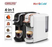 Shein Cafetera de cápsulas 4 en 1 CAFELFFE, extracción de alta presión de 19 bares, depósito de agua extraíble de 0.6L, 1450W, apta para uso universal, disp