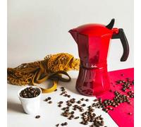 Shein Cafetera italiana de inducción HCAF2009 para el hogar. Fabricada en aluminio, con capacidad para 9 tazas, apta para inducción, vitrocerámicas y cocina