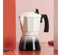 Shein Cafetera italiana de inducción para el hogar HCAF2403. Hecha de aluminio, capacidad de 3 tazas, apta para cocinas de inducción, vitrocerámica y de gas