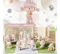 Shein Caja ciega de coleccionables de la serie de temperatura POP MART SKULLPANDA (12 diseños regulares + 1 versión oculta), figuras de arte de temas diario