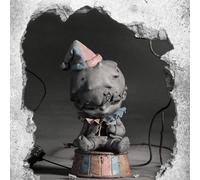 Shein Caja ciega de la serie de reconstrucción HIRONO POP MART (9 versiones regulares + 1 versión oculta), figura de textura de hormigón industrial oscuro y