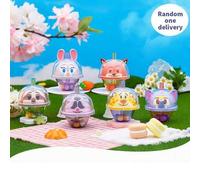 Shein Caja ciega de la serie de té con leche de la bola de Taro de Judy/Nick de Zootopia, con tapa con forma de personaje y Body transparente con pajita, id