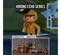 Shein Caja ciega de la serie HIRONO ECHO de Labubu POP MART - 12 figuras regulares + 1 figura oculta, empaque cúbico de 7.5cm³, juguetes coleccionables de a