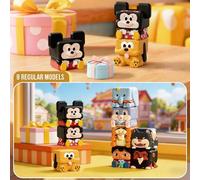 Shein Caja ciega de la serie POP CUBE-1 clásica de Disney POP MART, incluye 9 estilos regulares + 1 estilo oculto, con personajes de dibujos animados clásic