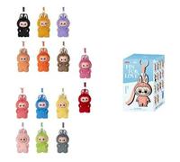 Shein Caja ciega de regalo de colección de juguetes misteriosos Kawaii Labubu Pin For Love de Pop Mart (1 caja ciega)
