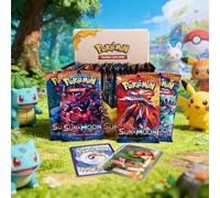 Shein Caja ciega para portador de tarjetas Pokémon Sol y Luna, colección de tarjetas de exhibición hechas a mano, no para uso en juegos o competencias. Bols