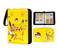 Shein Caja de almacenamiento de tarjetas, caja coleccionista de 4 bolsillos, álbum de tarjetas, puede contener hasta 120 tarjetas de varios tipos (tarjetas