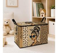 Shein Caja de almacenamiento plegable vintage con múltiples patrones, floral bohemio persa, pavo real, tarot, nudo celta de la trinidad, estampado de leopar