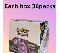 Shein Caja de cartas de batalla Pokémon TCG - 36 paquetes (324 piezas)/(360 piezas) - Mercancía de anime de juego de cartas coleccionables - Recuerdos de fi