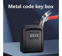 Shein Caja de código metálica a prueba de explosiones, a prueba de agua y polvo, caja fuerte pequeña para objetos de valor del hogar, de doble propósito, ca