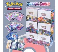Shein Caja de la Serie 1 de Espada y Escudo de Pokémon TCG (36 paquetes, 324 piezas en total), cartas coleccionables, mercancía de anime, pequeños regalos,