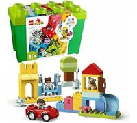 Shein Caja de ladrillos DUPLO Clásica Deluxe Juego de construcción con almacenamiento 10914, primer juguete de construcción de ladrillos para niños pequeños