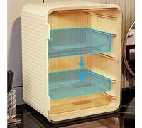 Shein Caja de maquillaje multifuncional de gran capacidad, estantería de almacenamiento de cosméticos de lujo de alta capacidad, organizador de tocador para