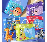 Shein Caja de regalo con seis rompecabezas en , incluyendo estilos de rompecabezas de animales, dinosaurios y otros 5 diseños, adecuados para niños, rompeca