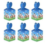 Shein Caja de regalo de 6/12/18/24 piezas con tema azul de Paw Patrol, caja con caramelos y galletas melódicos, bolsa de regalo con tema de dibujos animados