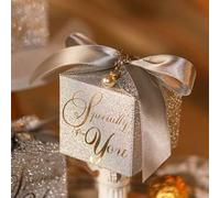Shein Caja de regalo mini de lujo brillante y grande, para ensamblar tú mismo, caja de regalo cuadrada de bricolaje, se puede cargar con lápices labiales, m