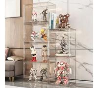 Shein Caja Expositora Transparente a Prueba de Polvo Contenedor Organizador para Figuras, Juguetes, Coleccionables, Modelos de Gundam y Coches