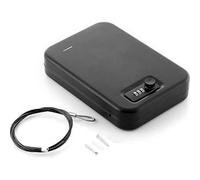 Shein Caja Fuerte Portátil con Cable de - Antirrobo, Compacta y Resistente, Ideal para Viajes, Oficina, Coche o Casa - Protege Dinero, Documentos y Disposi