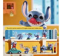 Shein Caja misteriosa MINISO Disney Stitch, Serie de figuritas de postura Momento travieso, Juguete de figurita de cerámica anime linda