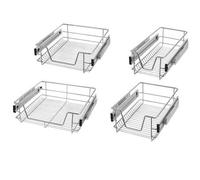 Shein Cajones de cocina extensibles de 2 piezas: organizadores de armarios adecuados para espacios de 30, 40, 50 y 60 cm