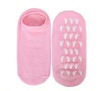 Shein Calcetines antideslizantes sin mostrar el empeine de mujer con gel de silicona, máscara humectante para pies, suaviza los callos, para usar dentro de