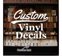 Shein Calcomanía de vinilo personalizada / Rotulación de vinilo para fachada de negocio / Pegatina de letrero de negocio personalizable / Ventana, puerta, c